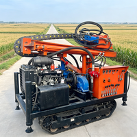 Foreuse hydraulique mobile sur chenilles pour puits d'eau, profondeur de forage 200m-300m, machine de forage de puits sur chenilles