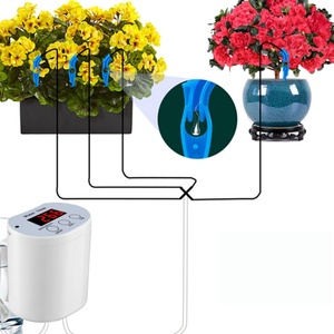 Home Indoor Plant Automatic Drip Irrigation Kit 12-Zone Digital <b>Timer</b> Water Shortage Alarm ABS Material Model JH-01/JH12 DIY - Product Image 3