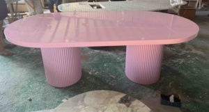 ชุดโต๊ะในครัวร้านอาหาร MDF หรูหราทันสมัยชุดโต๊ะรับประทานอาหารไม้เฟอร์นิเจอร์ร้านอาหารหรูหราสำหรับห้องรับประทานอาหาร - Product Image 2