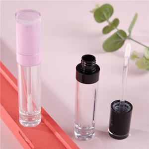 Vente en gros: le 8ml tube brillant à lèvres rond vide avec couvercle rosé ou noir pour emballage cosmétique - Product Image 3