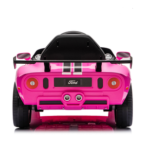 รถยนต์ไฟฟ้าสำหรับเด็ก Ford GT Sports 12V ของแท้พร้อมรีโมทคอนโทรล สีชมพู สำหรับเด็กอายุ 3-8 ปี ขายส่ง - Product Image 5