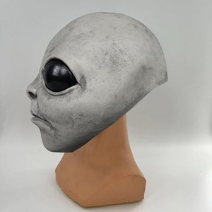 Máscara de Látex de Extraterrestre, Máscara Facial Completa para Fiesta de Halloween, Disfraz de Cosplay Aterrador y Espeluznante para Mayores de 18 Años - Product Image 2