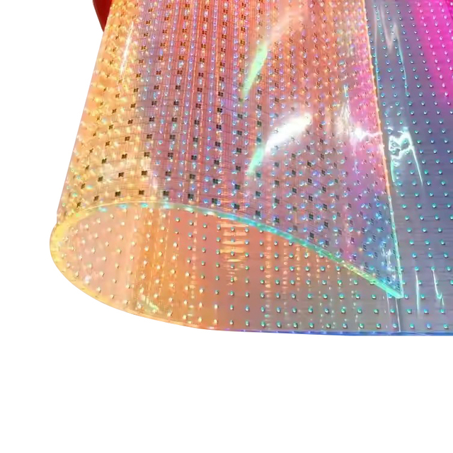 Indoor Adhesive Transparent Flexible Screen Display Panel P10 Led Film Crystal Screen for Glass