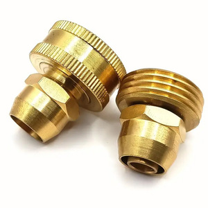 Connecteur de réparation de tuyau en laiton, fileté 3/8 pouces, pour tuyau d'arrosage de jardin, tuyau en vrac durable - Product Image 3