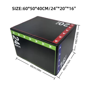 Caja Pliométrica 3 en 1 CZFIT de Alta Calidad, Resistente y Suave para Entrenamiento de Salto, Equipo de Fitness Comercial - Product Image 3