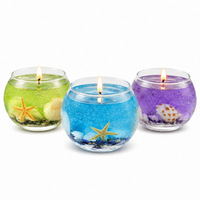 Bougie parfumée en cire de gelée, coquillage, perle, cristal, forme ovale, gravée au laser, tendance mode, décorations d'ambiance intérieure
