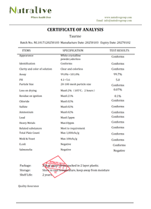 Taurina additivo alimentare grado di mangime Cas 107-35-7 <span class=keywords><strong>L</strong></span>-taurina in polvere - Product Image 2