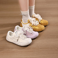 Baskets de ballet rétro pour l'entraînement, nouvelle collection été 2026, semelle souple, tige souple, chaussures décontractées de skate, baskets plates blanches pour femme