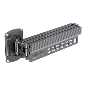 Séchoir à vêtements pliable en acier inoxydable et en aluminium Organisateur de vêtements en métal fonctionnel intérieur et extérieur - Product Image 1