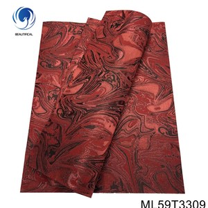 Nouvel ensemble nigérian <span class=keywords><strong>Sego</strong></span> Headtie & Wrapper 2025, brodé floral en polyester, 2 pièces/sac ML59T33 - Product Image 5