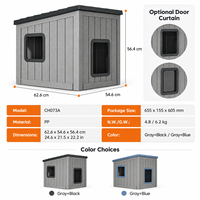 Nichoir extérieur pour animaux de compagnie, imperméable, en PP, abri pour chat, résistant aux intempéries, petite maison pour chien avec logo personnalisé