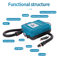 SUP pompe à Air électrique Portable DC 12V bidirectionnelle avec batterie Rechargeable, bidirectionnelle, pour tentes de surf, bateaux, planches de paddle