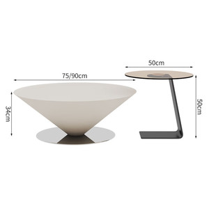 Table basse moderne italienne minimaliste en acier en forme de <span class=keywords><strong>soucoupe</strong></span> volante pour petits salons – Mobilier de maison haut de gamme - Product Image 6