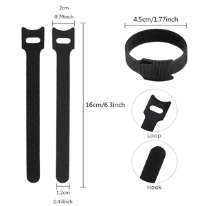 Milieuvriendelijk Hittebestendige Kabelbinders Verstelbare Zelfklevende Haak En Koord Bevestigingsstof - Product Image 2