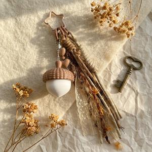 Colgante para bolso de <span class=keywords><strong>bellota</strong></span> impreso en 3D, llavero con cierre de estrella, colgante de borla con flecos de encaje bohemio, accesorio de lujo de estilo coquette para bolsos de regalo - Product Image 4