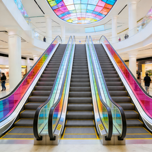 Escalator <span class=keywords><strong>commercial</strong></span> SSEC avec revêtement en verre, commande VVVF, pour aéroport, centre <span class=keywords><strong>commercial</strong></span>, escalator extérieur robuste - Product Image 2