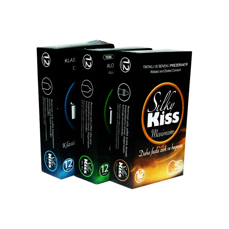 Kostenlose Probe OEM Custom Hersteller Male Sex Kondom Bulk Kondom für Mann Latex Time Rubber PCS
