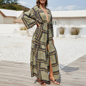 Impresión personalizada de noche último polinesio, fiesta tribal Puletasi Samoa conjunto de vestidos samoanos con hombros descubiertos para mujer/ - Product Image 1