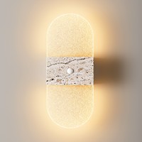 Veilleuse sans fil à détecteur de mouvement de style nordique avec lampe murale rechargeable par USB magnétique, décoration de maison intelligente, lumière d'escalier LED