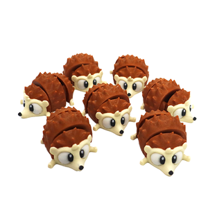 Lindo Modelo de Erizo de Plástico Impreso en 3D, Adornos Decorativos de Animales para Escritorio con Articulaciones Móviles - Product Image 1