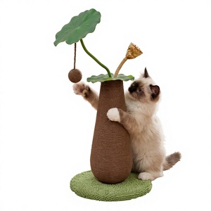 Griffoir vertical en sisal pour chat – Intégré, durable, résistant aux griffures, jouet ludique <span class=keywords><strong>anti</strong></span>-<span class=keywords><strong>ennui</strong></span> pour petits chats, style pastoral - Product Image 1
