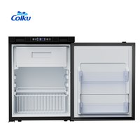 Réfrigérateur-congélateur professionnel en aluminium 12V 24V réversible avec contrôle par application pour camping-car et caravane, 57L