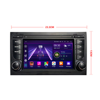 Radio Stereo Mobil Android 7 Inci Untuk Audi A3 A4 03-12, Layar Kontrol Pusat All-In-One Dengan Navigasi GPS Untuk Pasar Luar Negeri