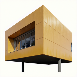Panel de Revestimiento Metálico con Recubrimiento Nano-PVDF Amarillo 5123, Tamaño Estándar 1220x2440mm, Fachada para Estadio Deportivo, Tamaño Personalizado - Product Image 2