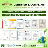 Sacs d'emballage pour vêtements givrés de haute qualité GRS, recyclables D2W, avec fermeture éclair coulissante pour jeans et sous-vêtements