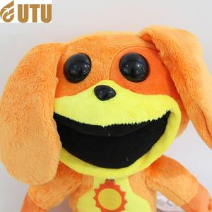 FYQC Scary Smile Animal <b>Plush</b> <b>Toy</b> with Orange Dog and Big Mouth-PP Cotton Filled - Product Image 5