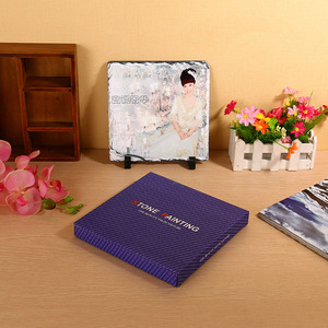 SH-25 7.87 Inch Square Sublimation Photo Frames Heat Transfer Slate Rock for Wedding/Christmas Decor Stand for <strong>Home</strong>/Hotel Use - Product Image 6