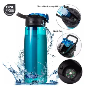 500ml tragbare benutzer definierte Logo individuelle Wasser auf bereiter trinken benutzer definierte Wasser flasche mit alkalischem Filter