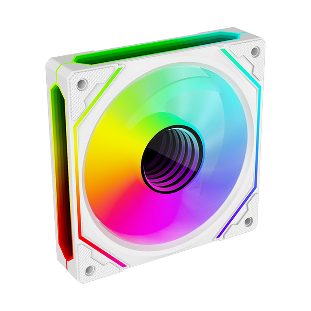 CPU Fan 120mm ARGB Case Cooler Fan 4pin PWM Silent Computer with S-FDB Bearing Included up to 600-1800 RPM Cooling Fan Rgb Snyc