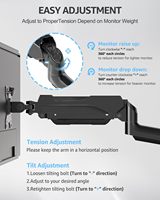 Nouveau support professionnel pour deux moniteurs, inclinaison de 90°, VESA max 100*100mm, support pour trois écrans, fer recouvert de plastique, utilisation à domicile ou au bureau