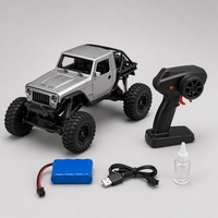 Camion tout-terrain RC 4x4 1:14 en métal moulé sous pression avec effets de fumée et d'eau 2,4 GHz pour enfants