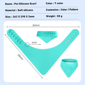 <span class=keywords><strong>Bandana</strong></span> réutilisable en silicone <span class=keywords><strong>pour</strong></span> animaux de compagnie <span class=keywords><strong>pour</strong></span> petits chiots Bavoir d'alimentation évitant la saleté Gardez vos animaux de compagnie manger propre Écharpe <span class=keywords><strong>pour</strong></span> <span class=keywords><strong>chien</strong></span> <span class=keywords><strong>personnalisable</strong></span> - Product Image 2