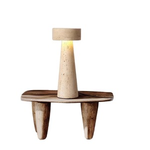La lampe <span class=keywords><strong>de</strong></span> table rétro en pierre jaune, style <span class=keywords><strong>phare</strong></span>, crée une ambiance médiévale japonaise dans le salon, la chambre, le bureau et - Product Image 5