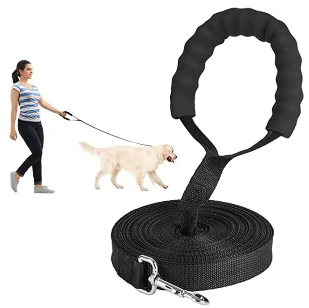 Pet Supplies Walking Leader Rope Nylon Long Dog Recall Lead Dog Training Leashes with Comfortable Padded