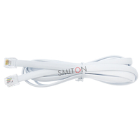 Câble de raccordement téléphonique RJ12 6P6C intérieur, câble modulaire droit