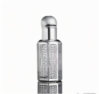 Bouteille de parfum octogonale arabe Atar/bouteille d'huile essentielle huile essentielle cosmétique verre sérigraphie bouchon à vis personnalisé GRACE