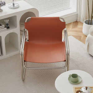 Designer Medieval Nordic Leisure Recliner Back Living Room Home Leisure <strong>Stainless</strong> Steel <strong>Armchair</strong> Sofa Chair