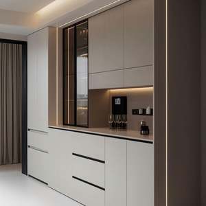 Customized Size Solid Wood <b>Sideboard</b> Cabinet Restaurant Furniture Made From Environmentally Protected Materials - Product Image 3