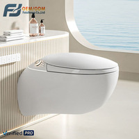 WC intelligent mural avec aromathérapie intégrée, lavage à bulles, détection de température quatre saisons, WC automatique pour salle de bain