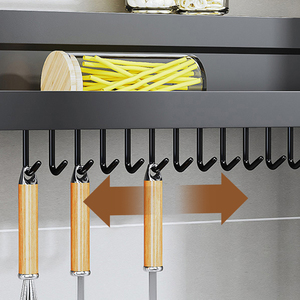 Iron Metal <strong>Wall</strong> Mounted Knife Holder Tableware <strong>Storage</strong> Shelving <strong>Units</strong> Spice Organizer Rack Home Kitchen Design OEM Box Hotels - Product Image 4