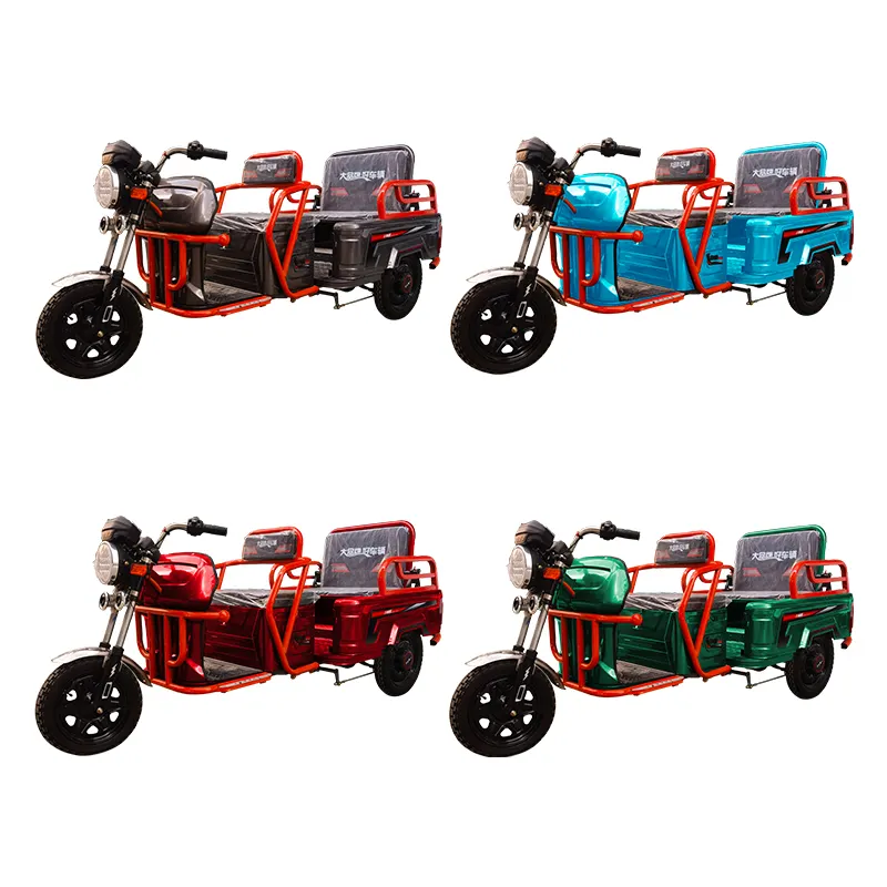 three wheel with fat tire cheap electric tricycle 4 wheel car Made in China for cargo solar