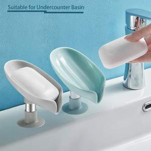 <span class=keywords><strong>Porte</strong></span>-<span class=keywords><strong>savon</strong></span> en forme de feuille <span class=keywords><strong>porte</strong></span>-<span class=keywords><strong>savon</strong></span> <span class=keywords><strong>vertical</strong></span> à ventouse élégant <span class=keywords><strong>porte</strong></span>-<span class=keywords><strong>savon</strong></span> de vidange en plastique - Product Image 2