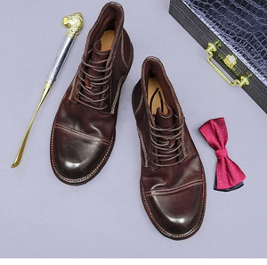 Chaussures décontractées légères avec semelle absorbant la transpiration et structure flexible, chaussures de tous les jours pour hommes, chaussures en cuir - Product Image 2