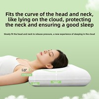 Oreiller de lit Bio Base Cloud Feeling Memory Foam ergonomique pour le soin du cou, doux, respectueux de la peau, qualité hôtel cinq étoiles, usage domestique