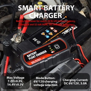 <span class=keywords><strong>Chargeur</strong></span> de batterie intelligent 6V 12V 3A pour voiture, <span class=keywords><strong>chargeur</strong></span> automatique à impulsions pour <span class=keywords><strong>moto</strong></span>, certifié CE - Product Image 5