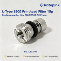 Filtre de tête d'impression de type L Ratopink LB77501 8900 15μ, remplacement pour imprimante Linx 8800/8900 CIJ